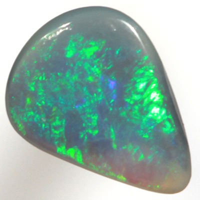 SOLID SEMI BLACK OPAL Sparkles of green over blue